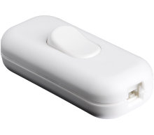 Ledningsbryter 2A u/jord hvit 